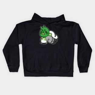 pride birb- Aromantic Variant Kids Hoodie